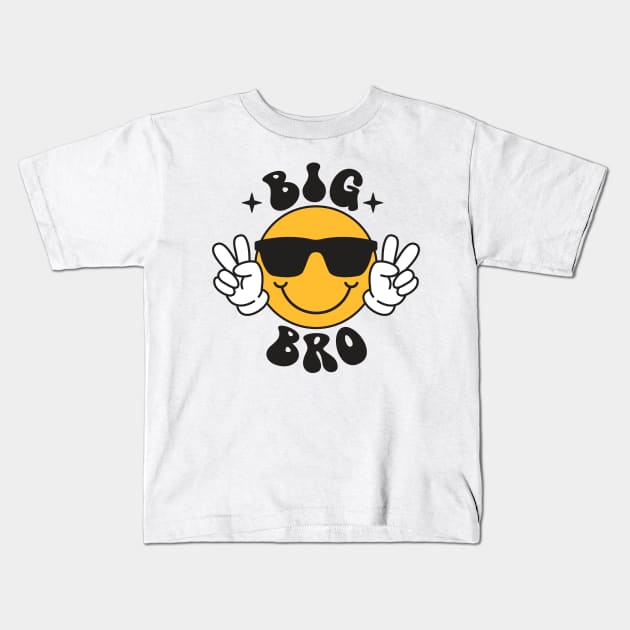 Big Bro groovy designs Kids T-Shirt by Hobbybox